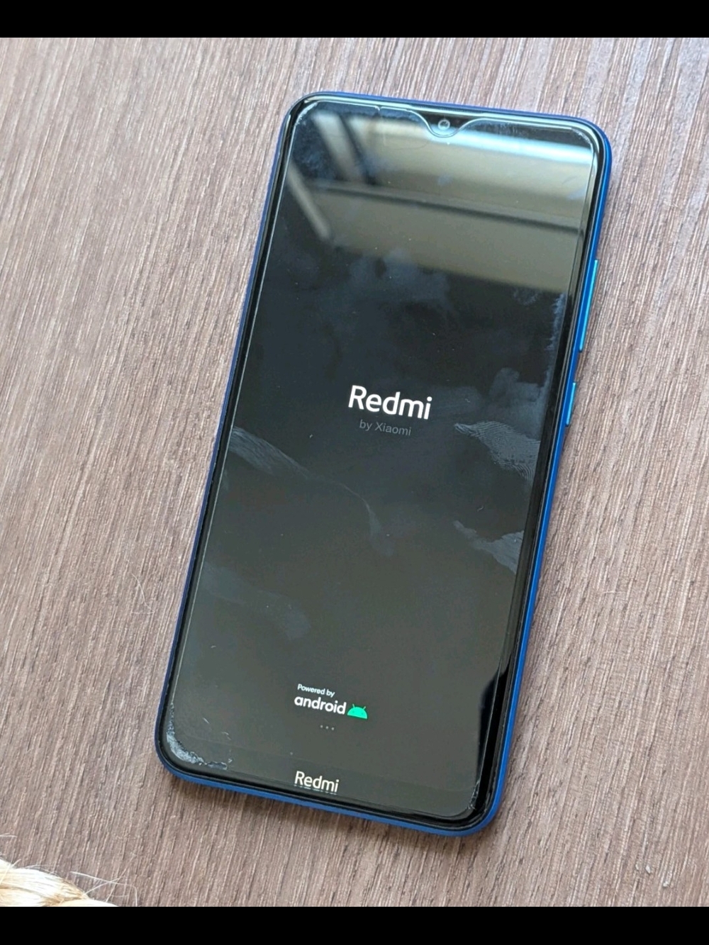 Xiaomi Redmi Smartphone in Blue and Black - Sleek Android Device